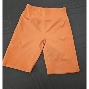 LA Society NWT high waisted biker shorts. Rust orange‎ color. Women's size Med